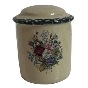 Home & Garden Party Stoneware Salt Shaker Floral Splendor Replacement Vintage